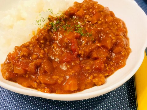 ★トマトキーマカレー★トマト缶使用